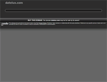 Tablet Screenshot of datelux.com